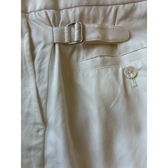 VTG 90s Ralph Lauren Golf Women Cream Shorts Trouser Pockets Bermuda Luxury Sz 4 - Picture 6 of 16